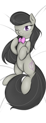 Size: 1500x4000 | Tagged: safe, artist:theparagon, character:octavia melody, species:earth pony, species:pony, body pillow, body pillow design, female, looking at you, on back, one eye closed, solo, wink