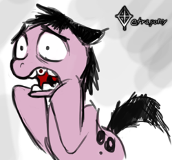 Size: 474x442 | Tagged: safe, artist:tetrapony, courage the cowardly dog, ponified