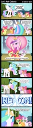Size: 813x3083 | Tagged: safe, artist:mlp-silver-quill, character:apple bloom, character:princess cadance, character:princess celestia, character:scootaloo, character:sweetie belle, species:alicorn, species:earth pony, species:pegasus, species:pony, species:unicorn, comic, cutie mark crusaders, female, filly, mare, memory wipe, men in black, neuralizer, retcon
