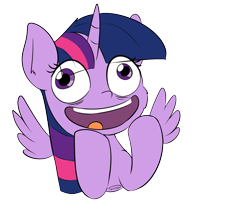 Size: 1303x1114 | Tagged: safe, artist:taurson, character:twilight sparkle, character:twilight sparkle (alicorn), species:alicorn, species:pony, episode:best gift ever, g4, my little pony: friendship is magic, faec, female, mare, open mouth, pudding face, simple background, smiling, solo, transparent background