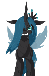 Size: 5239x8103 | Tagged: safe, artist:saturdaymorningproj, artist:tyler611, character:queen chrysalis, species:changeling, absurd resolution, angry, changeling queen, female, gritted teeth, simple background, solo, transparent background, villainous breakdown