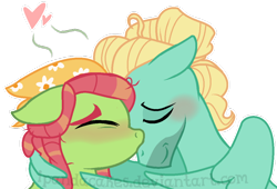 Size: 870x592 | Tagged: safe, artist:ipandacakes, character:tree hugger, character:zephyr breeze, species:pony, female, male, shipping, straight, zephyrhugger