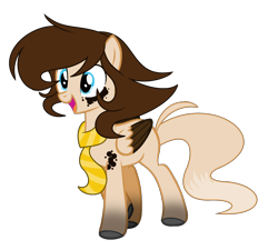 Size: 1968x1768 | Tagged: safe, artist:thesmall-artist, oc, oc:choco fox, species:pegasus, species:pony, clothing, female, mare, scarf, simple background, solo, transparent background, two toned wings