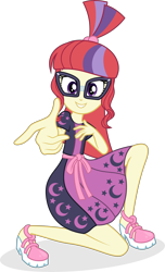 Size: 3128x5132 | Tagged: safe, artist:punzil504, character:moondancer, episode:i'm on a yacht, g4, my little pony: equestria girls, my little pony:equestria girls, spoiler:eqg series (season 2), absurd resolution, clothing, cute, equestria girls-ified, female, glasses, looking at you, shoes, simple background, skirt, smiling, solo, transparent background, vector