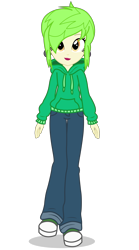 Size: 2700x4850 | Tagged: safe, artist:razethebeast, character:cherry crash, g4, my little pony:equestria girls, cherry crash, clothing, female, hoodie, pants, simple background, solo, transparent background