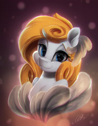 Size: 2720x3508 | Tagged: safe, artist:light262, oc, oc only, oc:swann aurora, species:pony, cute, female, gift art, mare, ocbetes, signature, smiling, solo