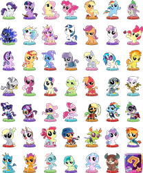 Size: 7935x9539 | Tagged: safe, artist:phucknuckl, character:apple bloom, character:applejack, character:big mcintosh, character:bon bon, character:boulder, character:cheerilee, character:derpy hooves, character:dj pon-3, character:fili-second, character:fluttershy, character:gabby, character:gallus, character:gilda, character:granny smith, character:humdrum, character:masked matter-horn, character:maud pie, character:mistress marevelous, character:ocellus, character:pinkie pie, character:princess cadance, character:princess celestia, character:princess flurry heart, character:princess luna, character:radiance, character:rainbow dash, character:rarity, character:saddle rager, character:sandbar, character:scootaloo, character:shining armor, character:silverstream, character:smolder, character:spike, character:spitfire, character:starlight glimmer, character:sunburst, character:sunset shimmer, character:sweetie belle, character:sweetie drops, character:thorax, character:trixie, character:twilight sparkle, character:twilight sparkle (alicorn), character:vinyl scratch, character:yona, character:zapp, character:zecora, species:alicorn, species:changeling, species:classical hippogriff, species:dragon, species:earth pony, species:griffon, species:hippogriff, species:pegasus, species:pony, species:reformed changeling, species:unicorn, episode:power ponies, g4, my little pony: friendship is magic, absurd resolution, adorabon, adorasmith, apple, cheeribetes, cute, cutedance, cutefire, cutie mark crusaders, diaocelles, diastreamies, dragoness, female, flurrybetes, food, gabbybetes, gallabetes, gildadorable, hockey stick, macabetes, male, mane six, maudabetes, my little pocket ponies, pocket ponies, present, royal sisters, sandabetes, scroll, shining adorable, simple background, sleigh bell sweetie belle, sleigh belle, smolderbetes, straw in mouth, student six, sunbetes, thorabetes, transparent background, vinylbetes, wall of tags, yonadorable, zecorable