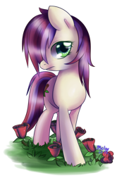 Size: 684x1030 | Tagged: safe, artist:solar-slash, character:roseluck, female, flower, rose, simple background, solo, transparent background