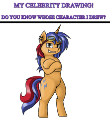 Size: 1472x1668 | Tagged: safe, artist:pencil bolt, oc, oc:electric spark, species:pony, species:unicorn, looking at you, male, request, smiling, standing