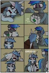 Size: 744x1116 | Tagged: safe, artist:pencil bolt, oc, oc:billy blue, oc:soffies, species:earth pony, species:mothpony, species:pony, comic:do not fear, adorable distress, comic, crying, cute, female, hungry, male, mare, night, original species, stallion, stomach noise