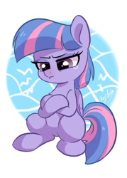 Size: 590x826 | Tagged: safe, artist:oofycolorful, character:wind sprint, species:pegasus, species:pony, episode:common ground, g4, my little pony: friendship is magic, crossed hooves, crying, female, filly, solo