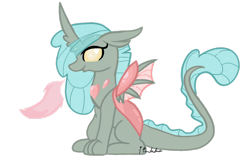 Size: 1600x1050 | Tagged: safe, artist:ipandacakes, oc, oc only, parent:smolder, parents:smolcellus, dragonling, hybrid, magical lesbian spawn, offspring, simple background, solo, transparent background