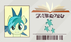 Size: 2600x1538 | Tagged: safe, artist:phucknuckl, character:gallus, character:sandbar, species:griffon, species:pony, episode:the point of no return, g4, my little pony: friendship is magic, bunny ears, bunny ears (gesture), bust, library card, male, solo focus, stallion, vector, wing hands, wings, written equestrian