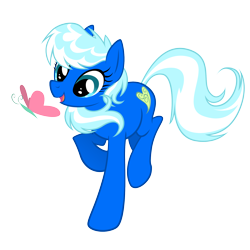 Size: 2000x2000 | Tagged: safe, artist:equestria-prevails, oc, oc only, species:earth pony, species:pony, butterfly, female, high res, mare, ponibooru, simple background, smiling, solo, transparent background