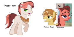 Size: 1250x639 | Tagged: safe, artist:ipandacakes, character:feather bangs, character:swoon song, oc, oc:dusty rose, parent:feather bangs, parent:swoon song, species:earth pony, species:pony, feathersong, female, male, offspring, parents:feathersong, shipping, simple background, stallion, straight, transparent background