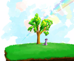 Size: 5000x4161 | Tagged: safe, artist:sharpieboss, character:rainbow dash, character:twilight sparkle, g4, absurd resolution, rainbow, tree