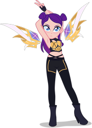 Size: 3598x5000 | Tagged: safe, artist:limedazzle, my little pony:equestria girls, armpits, barely eqg related, crossover, equestria girls-ified, k-pop, k/da, kai'sa, league of legends