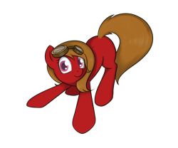 Size: 900x750 | Tagged: safe, artist:theparagon, oc, oc only, oc:pun, species:earth pony, species:pony, alternate eye color, goggles, solo