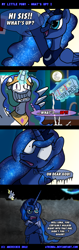 Size: 500x1583 | Tagged: safe, artist:ladyanidraws, character:derpy hooves, character:princess celestia, character:princess luna, species:alicorn, species:pegasus, species:pony, comic, crack, female, mare, milk, moon, to the moon, trollestia, what's up?