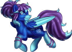 Size: 1063x773 | Tagged: safe, artist:bumblebun, artist:phucknuckl, edit, oc, oc only, oc:runic shield, species:pegasus, species:pony, background removed, commission, female, flying, mare, simple background, solo, spread wings, transparent background, wings