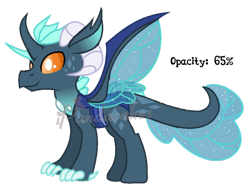 Size: 637x480 | Tagged: safe, artist:ipandacakes, base used, oc, parent:princess ember, parent:thorax, parents:embrax, dragonling, hybrid, interspecies offspring, offspring, simple background, solo, transparent background, watermark