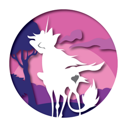 Size: 576x576 | Tagged: safe, artist:samoht-lion, oc, oc only, oc:lightning bliss, species:alicorn, species:pony, alicorn oc, cloud, female, leonine tail, mare, simple background, solo, the last unicorn, tree, white background