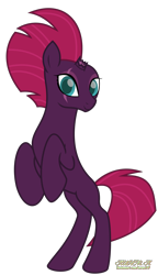 Size: 1700x2954 | Tagged: safe, artist:kuren247, character:fizzlepop berrytwist, character:tempest shadow, species:pony, species:unicorn, my little pony: the movie (2017), adorable face, bipedal, blank flank, cute, female, looking at you, rearing, simple background, solo, transparent background, vector
