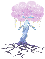 Size: 4000x5170 | Tagged: safe, artist:orin331, character:tree of harmony, dryad, eyes closed, female, personification, simple background, solo, spread arms, transparent background, tree of harmony