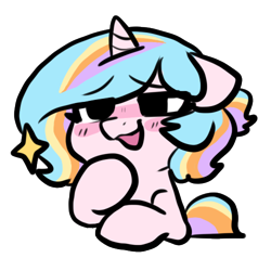 Size: 500x500 | Tagged: safe, artist:oofycolorful, oc, oc only, oc:oofy colorful, species:pony, species:unicorn, simple background, solo, transparent background