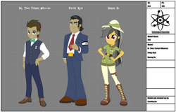 Size: 3129x2000 | Tagged: safe, artist:limedazzle, character:daring do, character:doctor whooves, character:filthy rich, character:time turner, my little pony:equestria girls, equestria girls-ified, fanfic, fanfic art