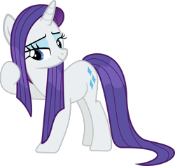 Size: 1055x1000 | Tagged: safe, artist:phucknuckl, character:rarity, species:pony, species:unicorn, episode:campfire tales, g4, my little pony: friendship is magic, bedroom eyes, female, mare, raised hoof, simple background, solo, transparent background, vector, wet, wet mane, wet mane rarity