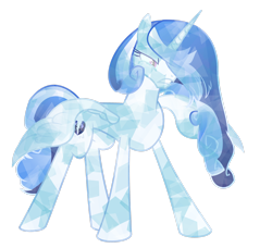 Size: 2566x2337 | Tagged: safe, artist:orin331, character:princess cadance, species:alicorn, species:crystal pony, species:pony, dancerverse, absurd resolution, alternate universe, crystal alicorn, crystallized, female, mare, mournful frost, nightmare cadance, nightmarified, simple background, solo, transparent background, wings