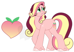 Size: 924x649 | Tagged: safe, artist:faith-wolff, oc, oc only, parent:oc:helios, parent:oc:pure heart, parents:oc x oc, species:earth pony, species:pony, cloven hooves, cutie mark, female, freckles, hoof fluff, long feather, magical gay spawn, mare, offspring, offspring's offspring, shoulder freckles, simple background, solo, transparent background