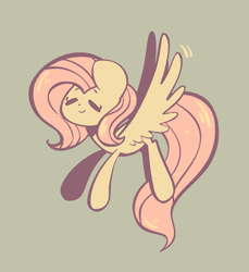 Size: 799x871 | Tagged: safe, artist:typhwosion, character:fluttershy, species:pegasus, species:pony, eyes closed, female, flying, solo