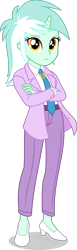 Size: 1385x4500 | Tagged: safe, artist:limedazzle, character:lyra heartstrings, g4, my little pony:equestria girls, clothing, female, high heels, horn, jacket, necktie, pants, shoes, simple background, solo, transparent background
