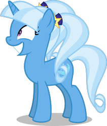 Size: 3374x4000 | Tagged: safe, artist:orin331, character:trixie, species:pony, species:unicorn, alternate hairstyle, babysitter trixie, clothing, creepy, creepy smile, female, grin, mare, simple background, smiling, transparent background
