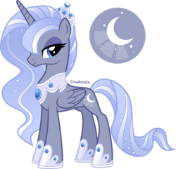 Size: 1920x1853 | Tagged: safe, artist:limedazzle, oc, oc only, oc:luminous moon, species:alicorn, species:pony, female, mare, simple background, solo, transparent background