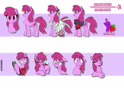 Size: 3508x2480 | Tagged: safe, artist:light262, character:berry punch, character:berryshine, species:earth pony, species:pony, barmaid, clothing, commission, drunk, female, grin, high res, one eye closed, reference sheet, roman clothes, shaker, smiling, solo, tongue out, wink
