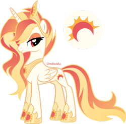 Size: 1920x1889 | Tagged: safe, artist:limedazzle, oc, oc only, oc:sunrise glow, species:alicorn, species:pony, female, mare, simple background, solo, transparent background