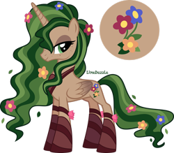 Size: 1920x1680 | Tagged: safe, artist:limedazzle, oc, oc only, oc:bloomy vine, species:alicorn, species:pony, cutie mark, female, mare, simple background, solo, transparent background