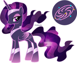 Size: 1920x1561 | Tagged: safe, artist:limedazzle, oc, oc:nebula starlight, species:alicorn, species:pony, g4, female, mare, simple background, solo, transparent background