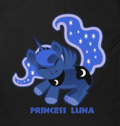 Size: 524x552 | Tagged: safe, artist:samoht-lion, character:princess luna, species:alicorn, species:pony, g4, black background, chibi, crossover, digital art, eyes closed, female, mare, parody, simple background, the lion king