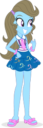 Size: 512x1516 | Tagged: safe, artist:punzil504, character:beauty brass, species:eqg human, equestria girls:friendship games, g4, my little pony: equestria girls, my little pony:equestria girls, bracelet, clothes swap, clothing, equestria girls-ified, feet, female, grin, jewelry, necktie, sandals, simple background, skirt, smiling, solo, tank top, transparent background