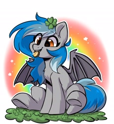 Size: 1940x2097 | Tagged: safe, artist:oofycolorful, oc, oc only, oc:kosen, species:bat pony, species:pony, g4, bat pony oc, bat wings, coin, simple background, solo, white background, wings