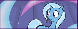 Size: 851x315 | Tagged: safe, artist:theparagon, character:trixie, smiling