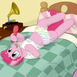 Size: 1280x1280 | Tagged: safe, artist:fuzebox, character:pinkie pie, belly button, boxers, bubble berry, clothing, male, rule 63, singing, underwear