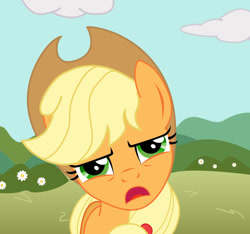 Size: 924x864 | Tagged: safe, artist:gutovi, character:applejack, annoyed, female, solo