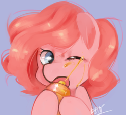Size: 866x786 | Tagged: safe, artist:dhui, character:pinkie pie, accident, fail, food, honey