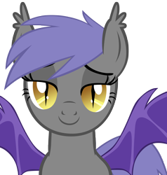 Size: 4500x4725 | Tagged: safe, artist:equestria-prevails, artist:zee66, oc, oc only, oc:midnight blossom, species:bat pony, species:pony, absurd resolution, bedroom eyes, simple background, solo, transparent background, vector