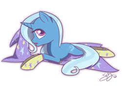 Size: 1300x920 | Tagged: safe, artist:probablyfakeblonde, character:trixie, species:pony, species:unicorn, clothing, female, mare, socks, solo